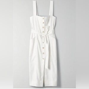 Aritzia Babaton Kofi Belted Button-Front Dress Size 6